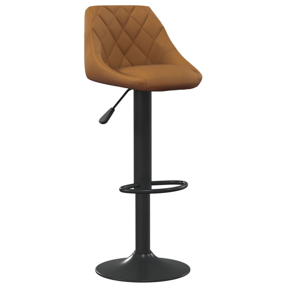 vidaXL Scaun de bar, maro, catifea