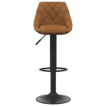 vidaXL Scaun de bar, maro, catifea vidaXL Scaun de bar, maro, catifea