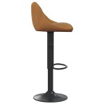 vidaXL Scaun de bar, maro, catifea vidaXL Scaun de bar, maro, catifea
