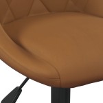 vidaXL Scaun de bar, maro, catifea vidaXL Scaun de bar, maro, catifea