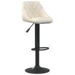 vidaXL Scaun de bar, crem, catifea vidaXL Scaun de bar, crem, catifea