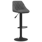 vidaXL Scaun de bar, gri închis, catifea vidaXL Scaun de bar, gri închis, catifea