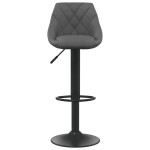 vidaXL Scaun de bar, gri închis, catifea vidaXL Scaun de bar, gri închis, catifea