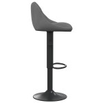 vidaXL Scaun de bar, gri închis, catifea vidaXL Scaun de bar, gri închis, catifea