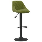 vidaXL Scaun de bar, verde deschis, catifea vidaXL Scaun de bar, verde deschis, catifea