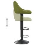 vidaXL Scaun de bar, verde deschis, catifea vidaXL Scaun de bar, verde deschis, catifea