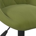 vidaXL Scaun de bar, verde deschis, catifea vidaXL Scaun de bar, verde deschis, catifea