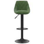 vidaXL Scaun de bar, verde închis, catifea vidaXL Scaun de bar, verde închis, catifea