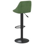 vidaXL Scaun de bar, verde închis, catifea vidaXL Scaun de bar, verde închis, catifea