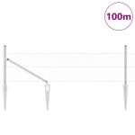 vidaXL Îngrădire cu stâlpi Argintiu 0.8 x 100 m otel acoperit cu PVC vidaXL Îngrădire cu stâlpi Argintiu 0.8 x 100 m otel acoperit cu PVC