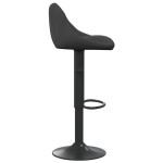 vidaXL Scaune de bar, 2 buc., negru, catifea vidaXL Scaune de bar, 2 buc., negru, catifea