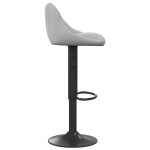 vidaXL Scaune de bar, 2 buc., gri deschis, catifea vidaXL Scaune de bar, 2 buc., gri deschis, catifea