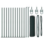 vidaXL Îngrădire cu stâlpi Verde 0.5 x 25 m otel acoperit cu PVC vidaXL Îngrădire cu stâlpi Verde 0.5 x 25 m otel acoperit cu PVC