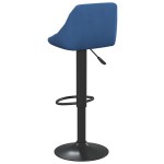 vidaXL Scaune de bar, 2 buc., albastru, catifea vidaXL Scaune de bar, 2 buc., albastru, catifea