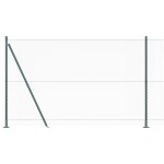 vidaXL Îngrădire cu stâlpi Verde 1.5 x 50 m otel acoperit cu PVC vidaXL Îngrădire cu stâlpi Verde 1.5 x 50 m otel acoperit cu PVC