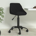 vidaXL Scaun de bucătărie, negru, catifea vidaXL Scaun de bucătărie, negru, catifea