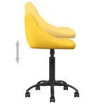 vidaXL Scaun de bucătărie, galben muștar, catifea vidaXL Scaun de bucătărie, galben muștar, catifea
