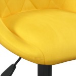 vidaXL Scaun de bucătărie, galben muștar, catifea vidaXL Scaun de bucătărie, galben muștar, catifea