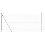 vidaXL Îngrădire cu stâlpi Argintiu 1 x 50 m otel acoperit cu PVC vidaXL Îngrădire cu stâlpi Argintiu 1 x 50 m otel acoperit cu PVC