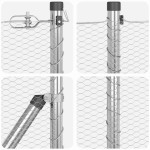 vidaXL Îngrădire cu stâlpi Argintiu 1 x 50 m otel acoperit cu PVC vidaXL Îngrădire cu stâlpi Argintiu 1 x 50 m otel acoperit cu PVC