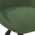 vidaXL Scaun de birou pivotant, verde închis, catifea vidaXL Scaun de birou pivotant, verde închis, catifea