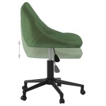 vidaXL Scaun de birou pivotant, verde închis, catifea vidaXL Scaun de birou pivotant, verde închis, catifea