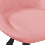 vidaXL Scaun de birou pivotant, roz, catifea vidaXL Scaun de birou pivotant, roz, catifea