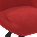 vidaXL Scaun de birou pivotant, roșu vin, catifea vidaXL Scaun de birou pivotant, roșu vin, catifea