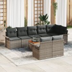 vidaXL Set de canapele pentru grădină Manual 9 pcs Gri 55 x 55 x 37 cm vidaXL Set de canapele pentru grădină Manual 9 pcs Gri 55 x 55 x 37 cm