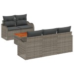 vidaXL Set de canapele pentru grădină Manual 6 pcs Gri 55 x 55 x 37 cm