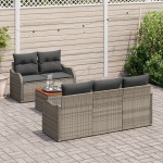 vidaXL Set de canapele pentru grădină Manual 6 pcs Gri 55 x 55 x 37 cm
