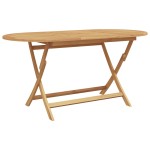 Set de dining pliabil de 5 piese din lemn solid de tec vidaXL Set de dining pliabil de 5 piese din lemn solid de tec vidaXL
