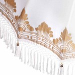 vidaXL Umbrela balineză cu bază Crem 185 x 185 x 260 cm