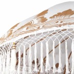 vidaXL Umbrela balineză cu bază Crem 215 x 215 x 260 cm