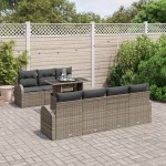 vidaXL Set de canapele pentru grădină 8 pcs Gri 100 x 55 x 73 cm vidaXL Set de canapele pentru grădină 8 pcs Gri 100 x 55 x 73 cm