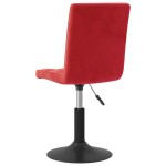 vidaXL Scaune de bucătărie pivotante, 2 buc., roșu vin, catifea vidaXL Scaune de bucătărie pivotante, 2 buc., roșu vin, catifea
