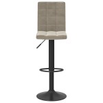 vidaXL Scaun de bar, gri deschis, catifea vidaXL Scaun de bar, gri deschis, catifea