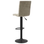 vidaXL Scaun de bar, gri deschis, catifea vidaXL Scaun de bar, gri deschis, catifea