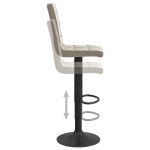 vidaXL Scaun de bar, gri deschis, catifea vidaXL Scaun de bar, gri deschis, catifea