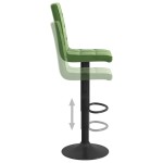vidaXL Scaun de bar, verde închis, catifea vidaXL Scaun de bar, verde închis, catifea