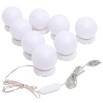 vidaXL Lampă de oglindă cu 8 becuri LED alb cald și alb rece vidaXL Lampă de oglindă cu 8 becuri LED alb cald și alb rece