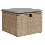 vidaXL Set de canapele pentru grădină 6 pcs bej și gri deschis