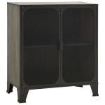 vidaXL Dulap de depozitare,gri,72x36x82cm,metal și MDF vidaXL Dulap de depozitare,gri,72x36x82cm,metal și MDF
