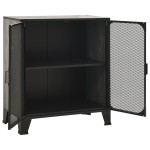 vidaXL Dulap de depozitare,gri,72x36x82cm,metal și MDF vidaXL Dulap de depozitare,gri,72x36x82cm,metal și MDF