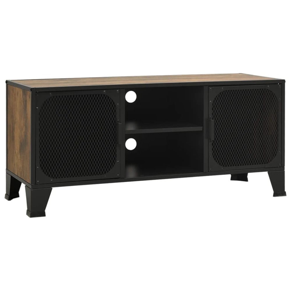 vidaXL Dulap TV ,maro,105x36x47 cm,metal și MDF