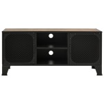 vidaXL Dulap TV ,maro,105x36x47 cm,metal și MDF