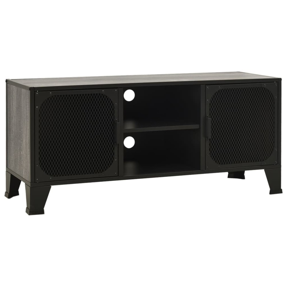 vidaXL Dulap TV ,gri,105x36x47 cm,metal și MDF