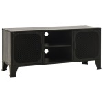 vidaXL Dulap TV ,gri,105x36x47 cm,metal și MDF
