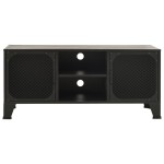 vidaXL Dulap TV ,gri,105x36x47 cm,metal și MDF
