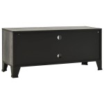vidaXL Dulap TV ,gri,105x36x47 cm,metal și MDF